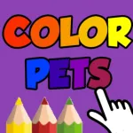 Coloring Pets Book with finger App icon