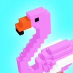 Flamingo - 3d Voxel Coloring App Icon