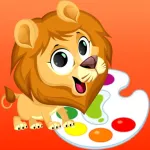 Bigeye Animals Coloring Marker App Icon