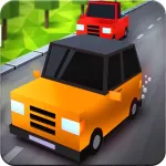 Blocky City Car Racing App icon
