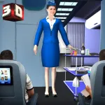 Flight Attendant Simulator 3D App icon