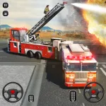 Fire Truck Driving School 2018 App Icon