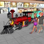 Shopping mall toy train games App icon