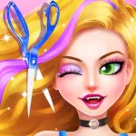 Girl Games Dress Up Hair Salon App Icon