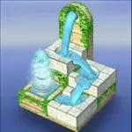 Flow Water Fountain 3D Puzzle App Icon
