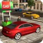 Red Car City Tran Sim App Icon