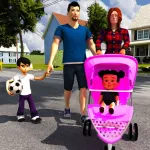 Virtual Mother: Baby Care Game App icon