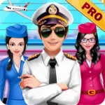 Airplane Cabin Crew Girls Pro App icon