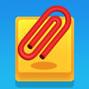 Red Paper Clip Merge App Icon