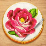 Cross Stitch: Color by Number App Icon