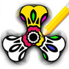 Coloring book Fidget Spinner App Icon