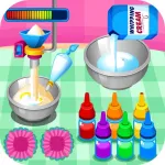 Cooking colorful cupcakes game App icon