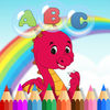 Painting ABC & Dinosaur Dragon iOS icon