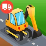Diggers and Trucks Game For Kids