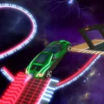 Neon Car Racing Stunts App Icon