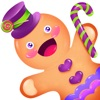 Gingerbread man games for kids iOS icon