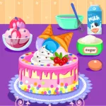 Ice Cream Cake Baker Shop App Icon