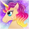 Pony unicorn games for kids iOS icon