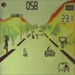 Highway LCD Retro game App Icon
