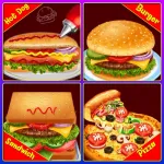 Hot Dog, Burger, Pizza Cooking App Icon