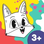 Coloring Fun with Fox & Sheep App Icon