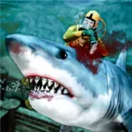 Deep Sea Predator-Man Vs Shark App Icon