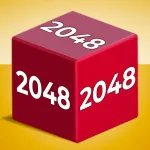 Chain Cube: 2048 3D merge game App Icon