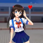 Anime Girl Yandere Life Sim App Icon