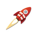 Jumping Rocket Game App Icon