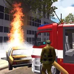 Fire Truck Department Sim 2021 App Icon