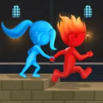 Water & Fire Stickman 3D ios icon