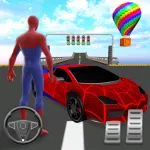 SuperHero Ramp Car Stunt 3D App Icon