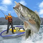 Bass Fishing 3D on the Boat Free ios icon