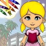 Paper Doll Coloring Book ios icon