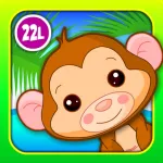 Abby Monkey Baby Play Mat Toy: Animated Preschool Learning Activity Games with Animals and Vehicles for Toddler Kids Explorers App Icon
