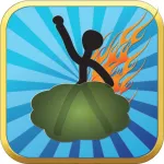 Farting stickman game free ios icon