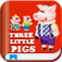 The Three Little Pigs and Big Bad Wolf – Interactive Bedtime Story Book for Kids & Fun Games Place App Icon