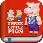 The Three Little Pigs and Big Bad Wolf – Interactive Bedtime Story Book for Kids & Fun Games Place App icon