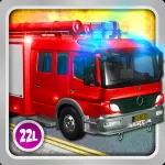 Amazing Kids Vehicles 1: Interactive Fire Truck 3D games App Icon