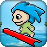 Pixel Surfer : Ride the Wave Temple Version 2 App Icon