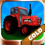 Tractor Farm Driver  Gold