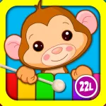 Abby Monkey Musical Puzzle Games: Music & Songs Builder Learning Toy for Toddlers and Preschool Kids App icon