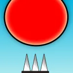 Red Bouncing Ball Spikes Free ios icon