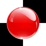 A Red Ball Bouncing in White Tile ios icon