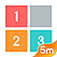 One Two Three: 123 number puzzle game about connecting the best fun of 2048 and Threes App Icon
