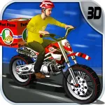 Pizza Bike Rider :Pizza Delivery Bike Rider 4 Kids App Icon