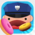 Cops and Donuts! Don't block the lines ios icon