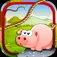 Rope The Piggies At The Farm Free App Icon