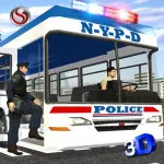 Police Bus Staff Duty Transport 3D App icon