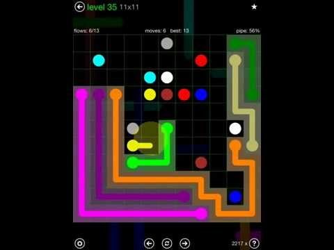 Video guide by iOS-Help: Flow Free 11x11 level 35 #flowfree